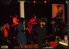 Watching the bands at Eurotrash