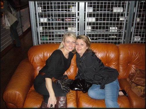In the wine room at Goose And Vinyl